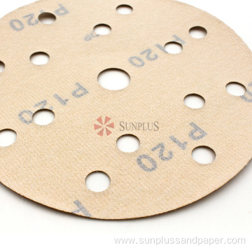 6 Inches Abrasives Disc Gold Paper Sanding Discs